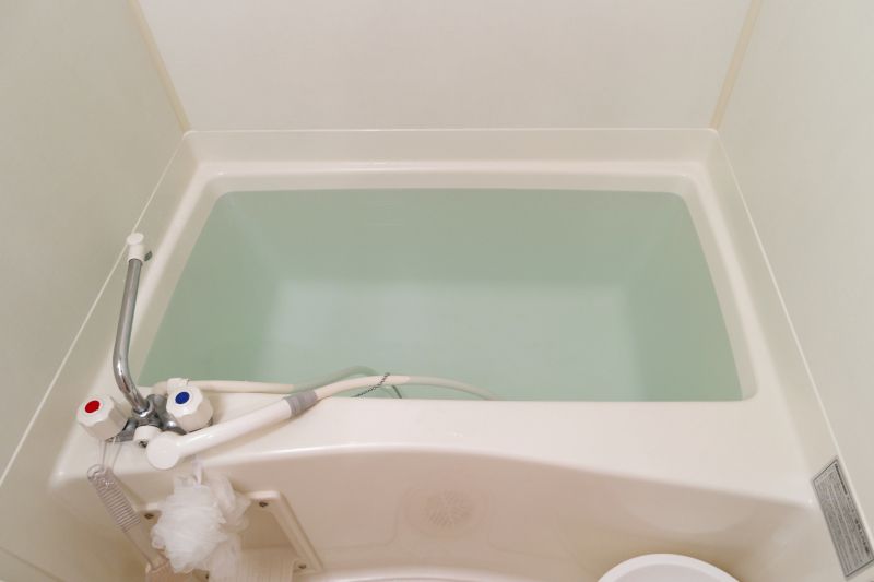 Fiberglass Tub Repair in Progress